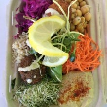 Gluten-free hummus bowl from Fala Bar